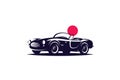 Classic car vector logo EPS 10 file